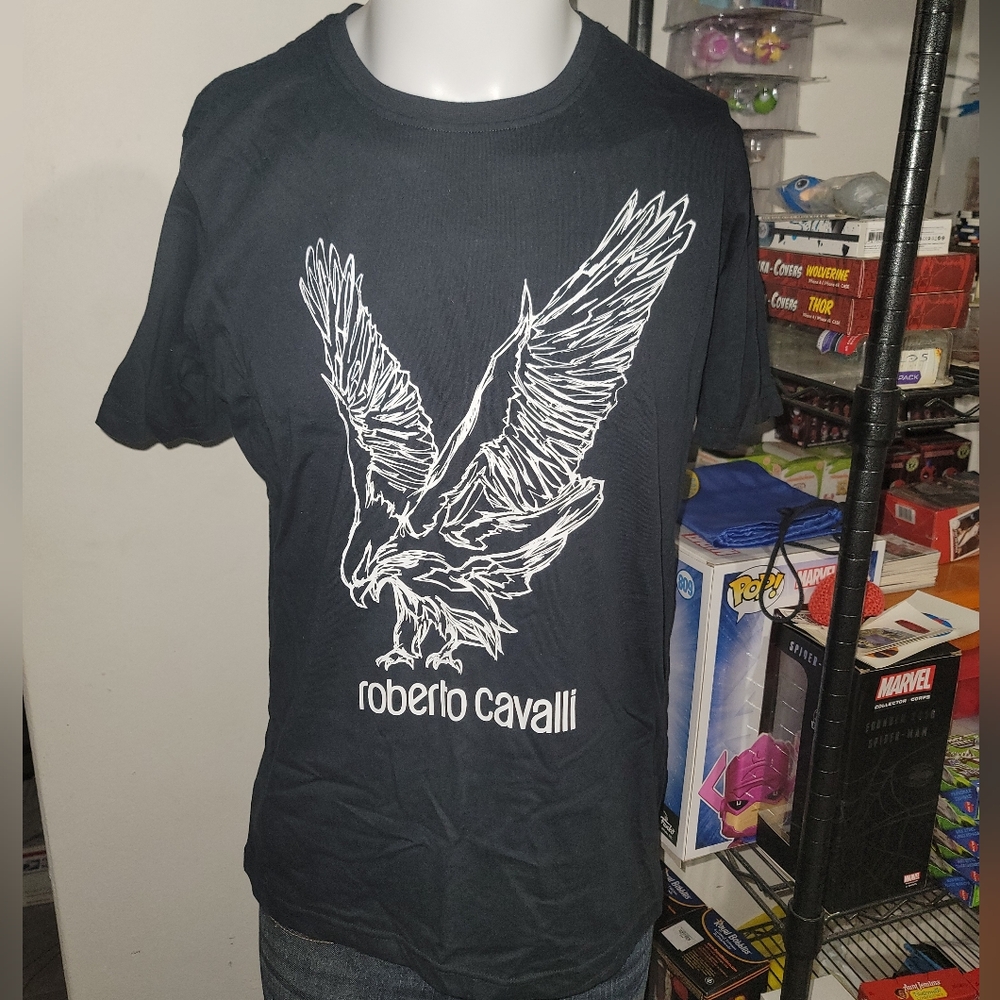 Roberto Cavalli Eagle Graphic Tee T-Shirt